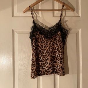 New zara cheetah tank top
